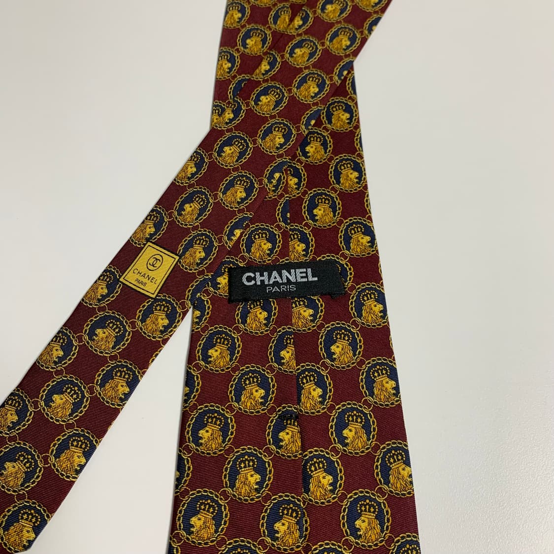 샤넬(CHANEL) 기하학적패턴 이태리 100실크 명품넥타이 A+등급 상품이미지5