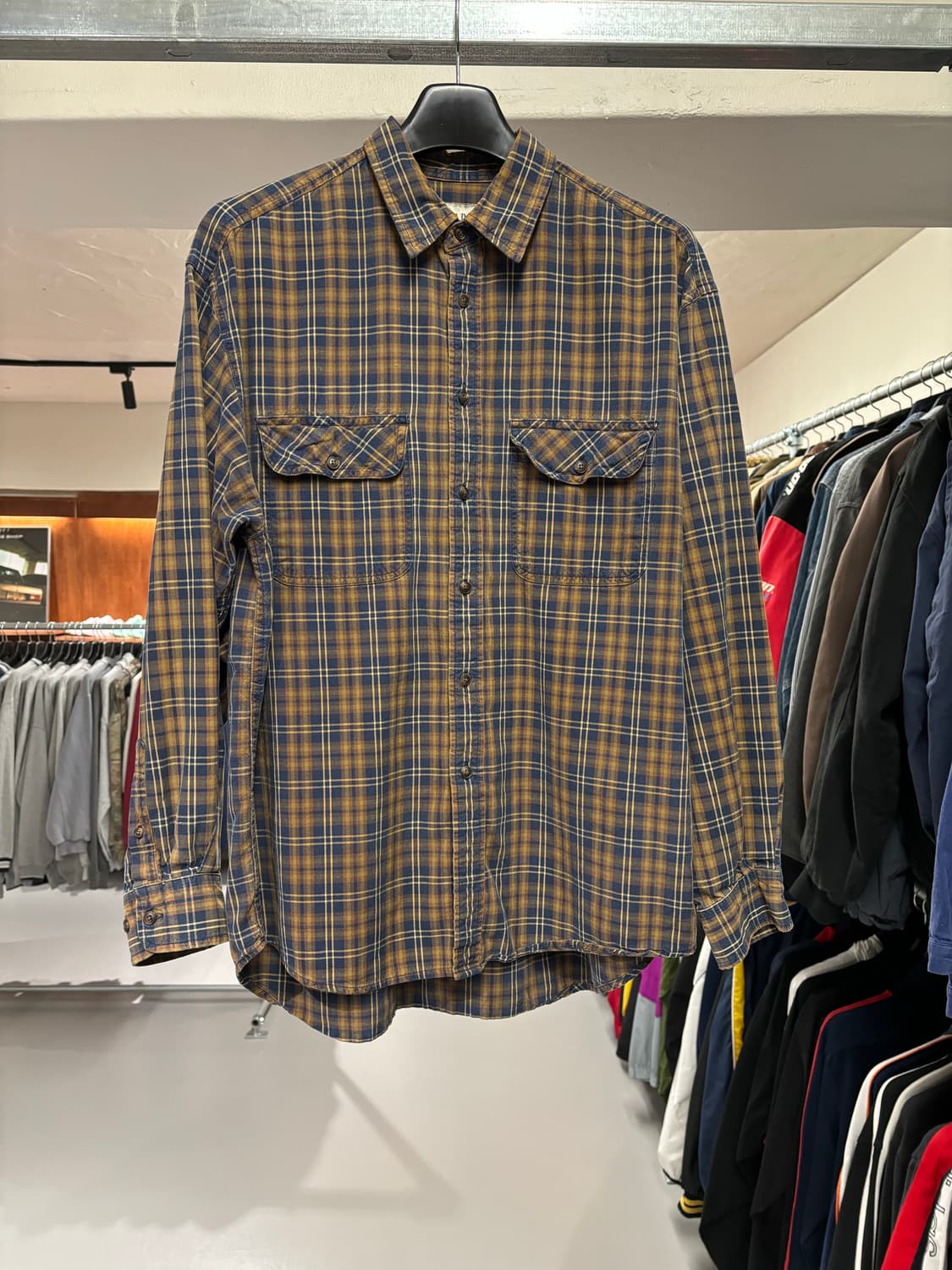 GAP 브라운 체크 셔츠 상품이미지3