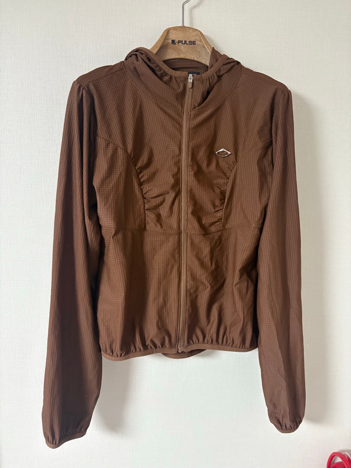 미스치프 와플 후디드 집업 M 브라운 상품이미지1