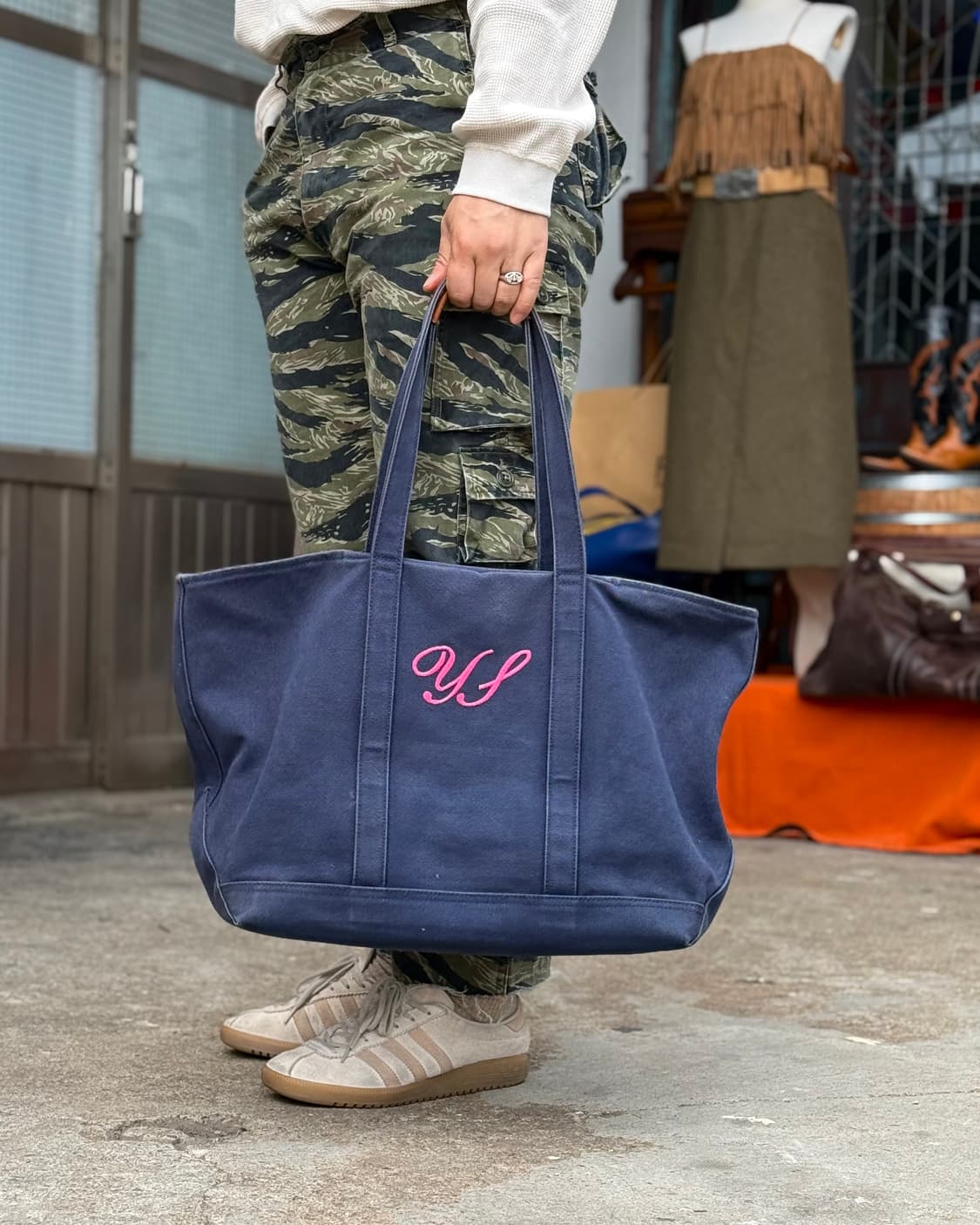 폴로 랄프로렌 포니 자수 캔버스 토트백 상품이미지9