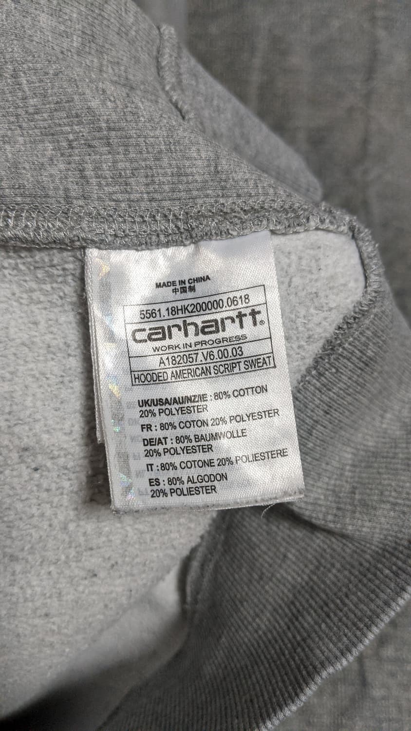 칼하트 WIP 아메리칸 스크립트 후드 스웻 셔츠 상품이미지6