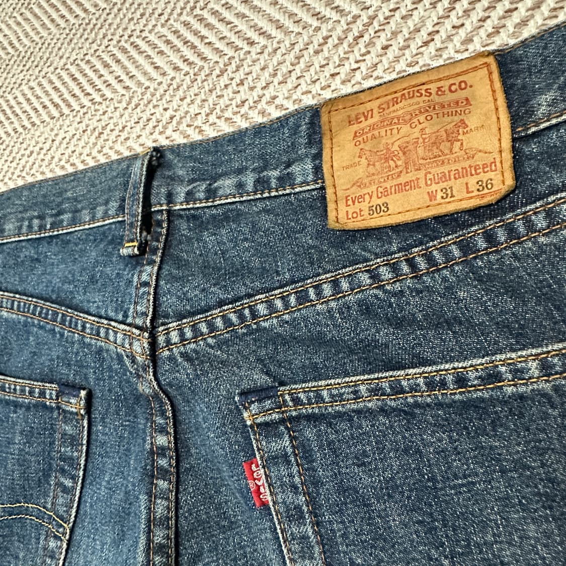 LEVI'S 503 90's japan made denim jeans 상품이미지3