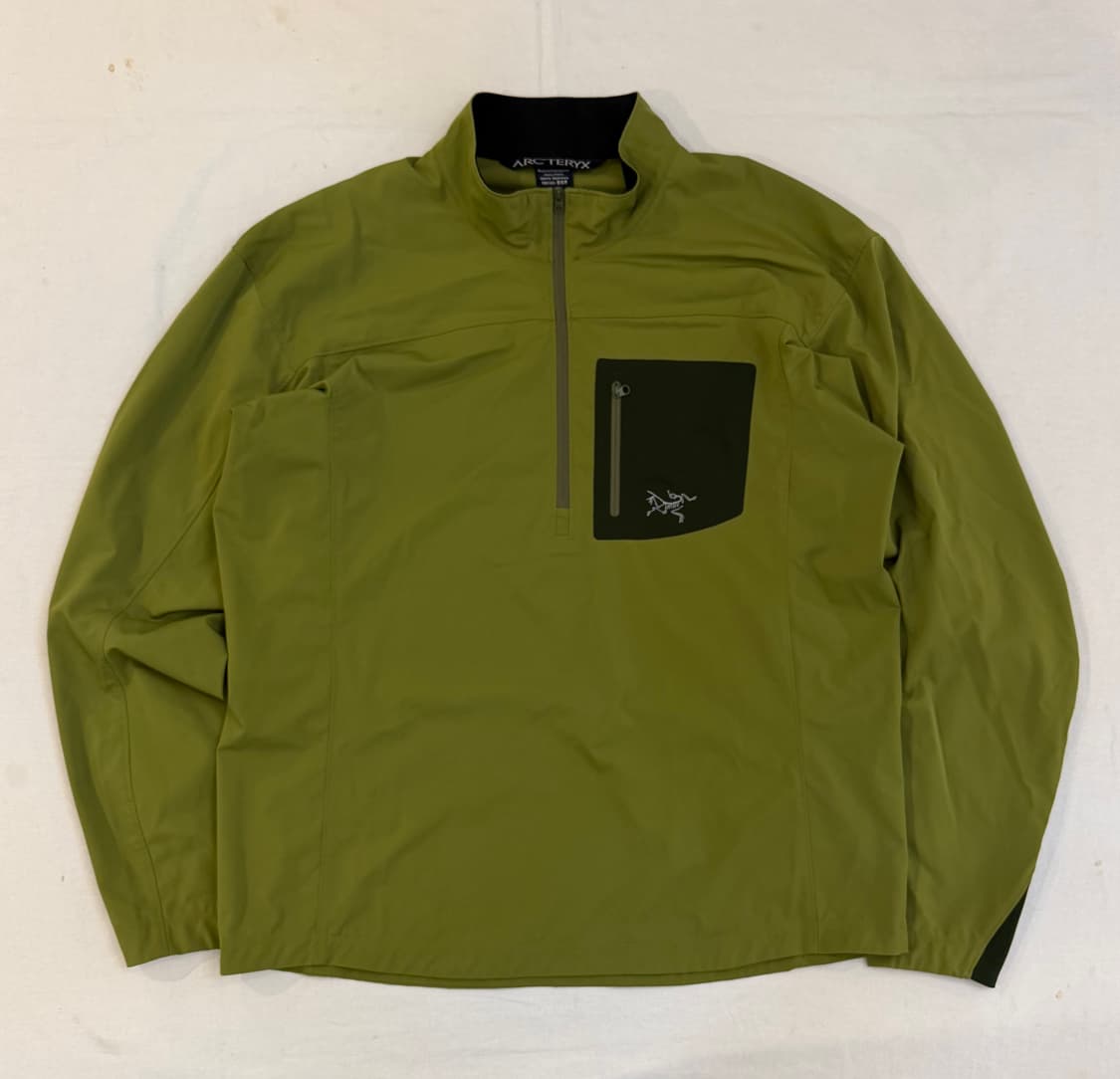 아크테릭스 일본판 감마 SL 반집업 바람막이 아노락 그린 상품이미지1