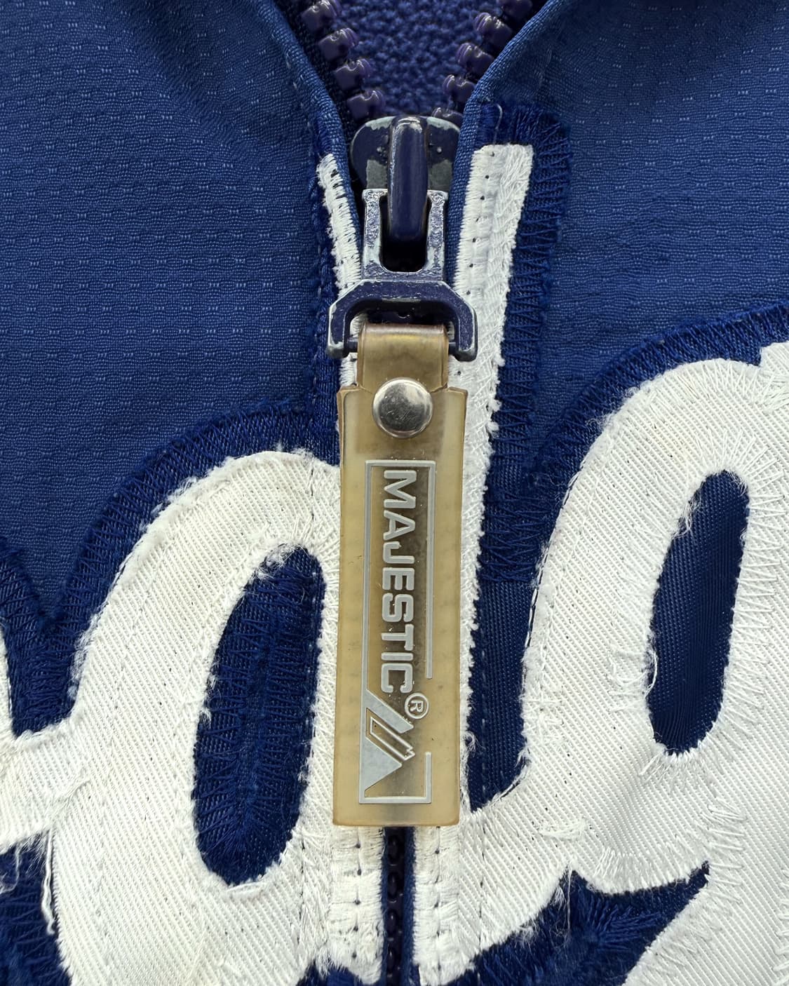 마제스틱 00s LA 다저스 후리스 패딩 점퍼 자켓 블루 상품이미지6