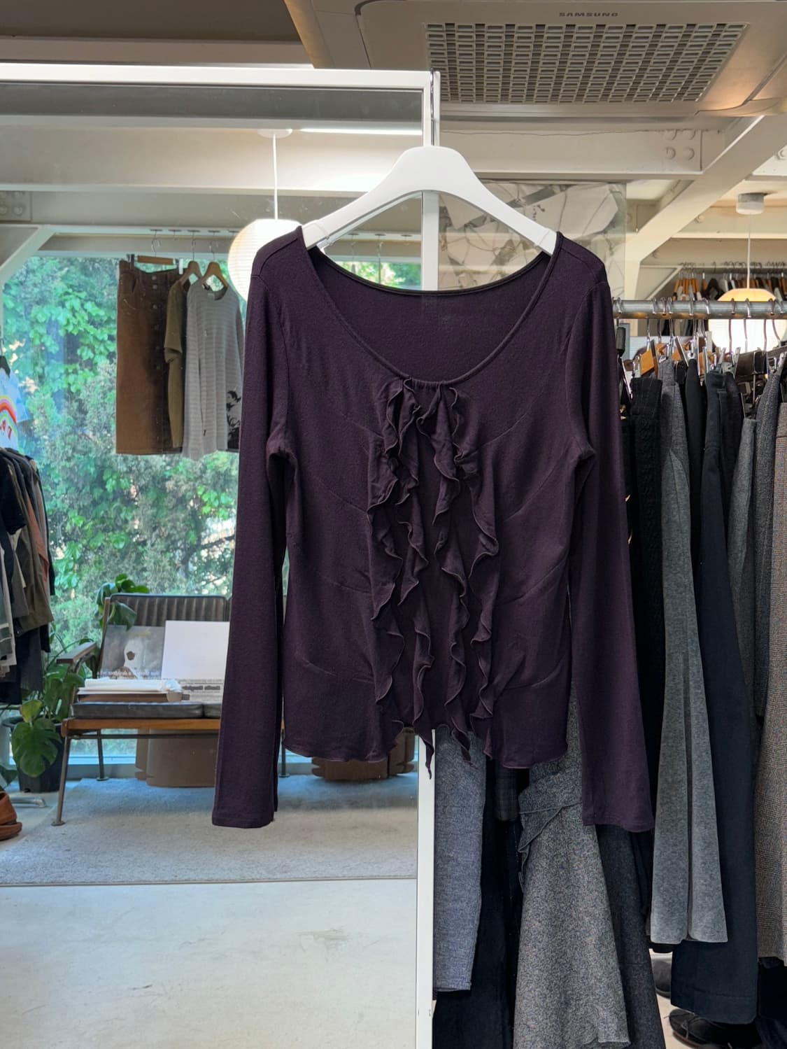 Kiyoko takase 프릴 롱슬리브 상품이미지1