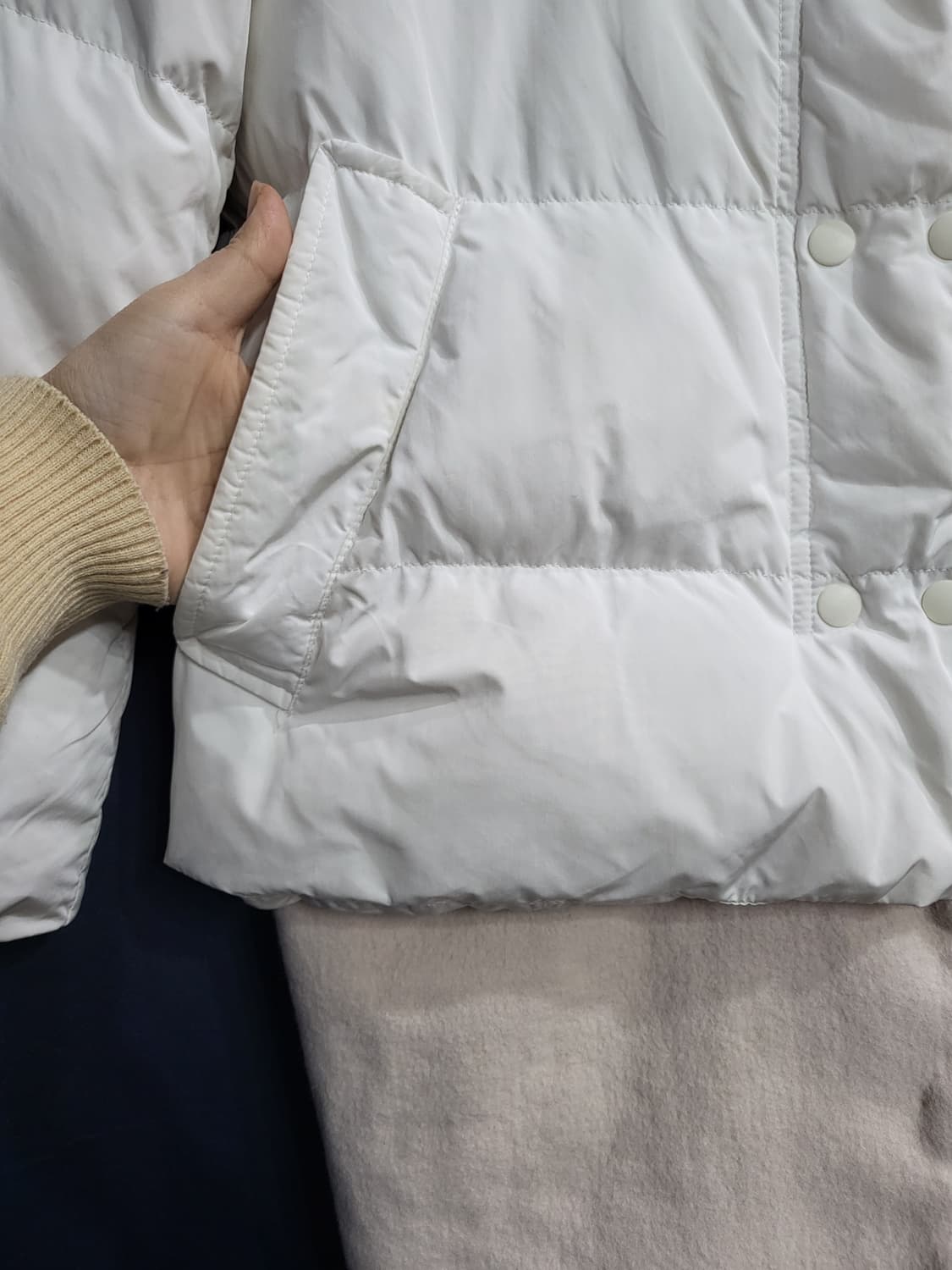 오즈세컨 레이어드 덕다운패딩 상품이미지5