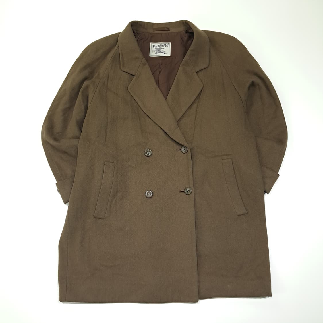 CN994W XL 버버리 빈티지브라운 오버핏 울코트 상품이미지1