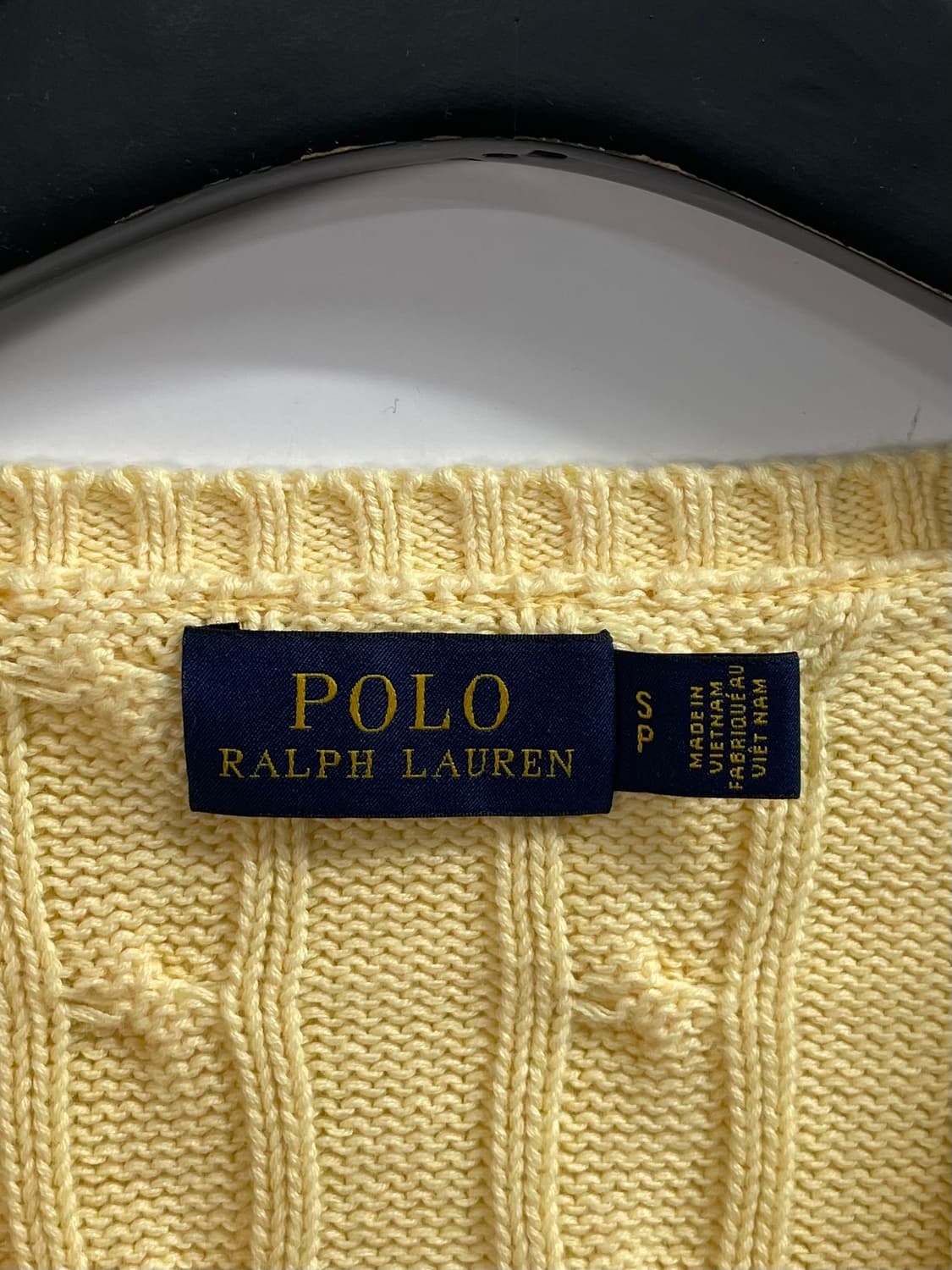 폴로 랄프로렌 우먼스 옐로우 브이넥 니트  (on.147)   상품이미지4