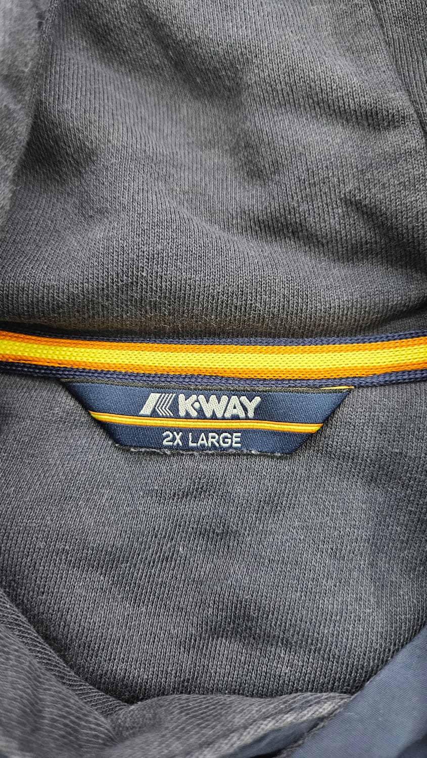 까웨(K-WAY) 네이비 우븐 패치 후드티 (2XL) 상품이미지4