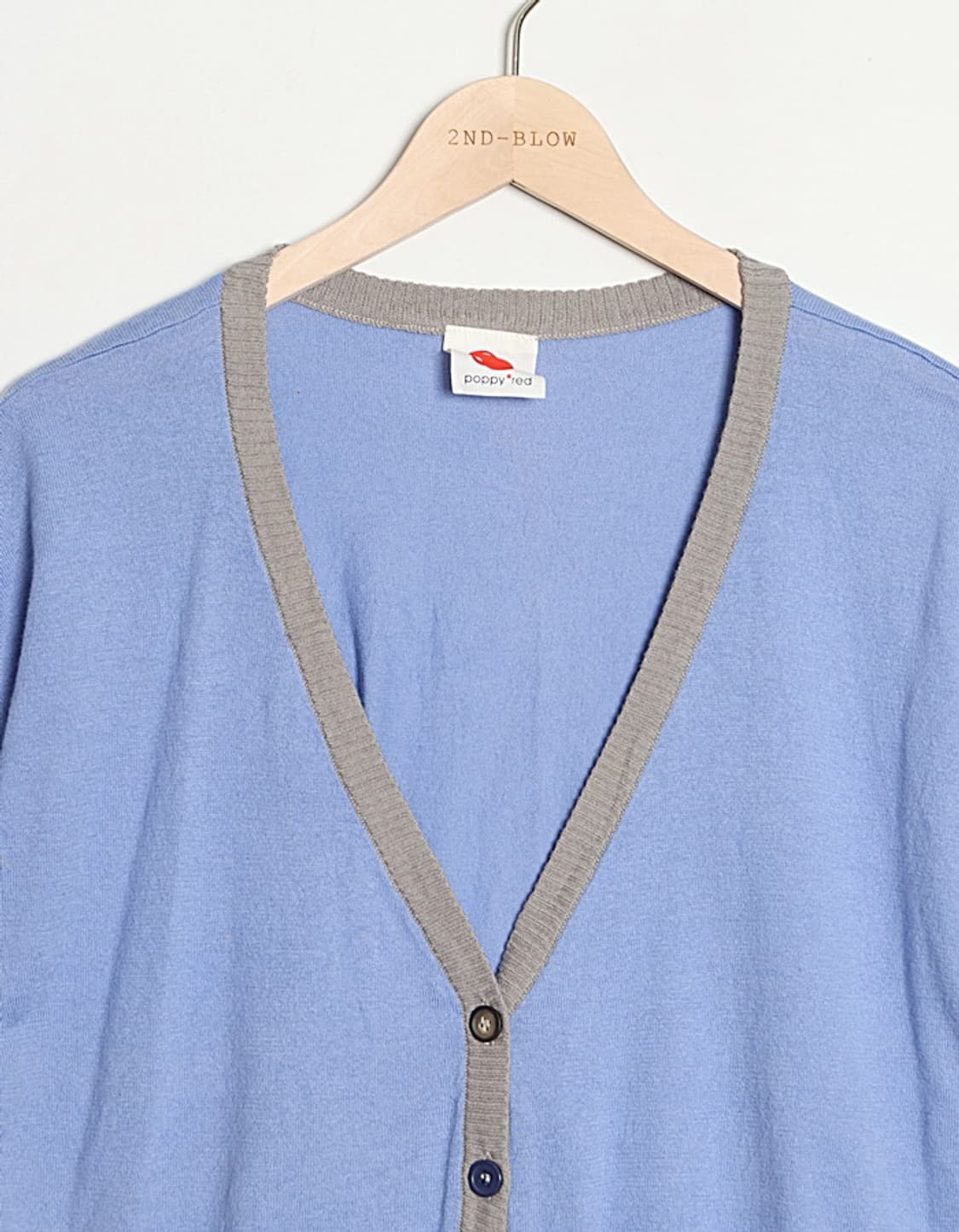 poppy red S/s Cardigan 상품이미지2