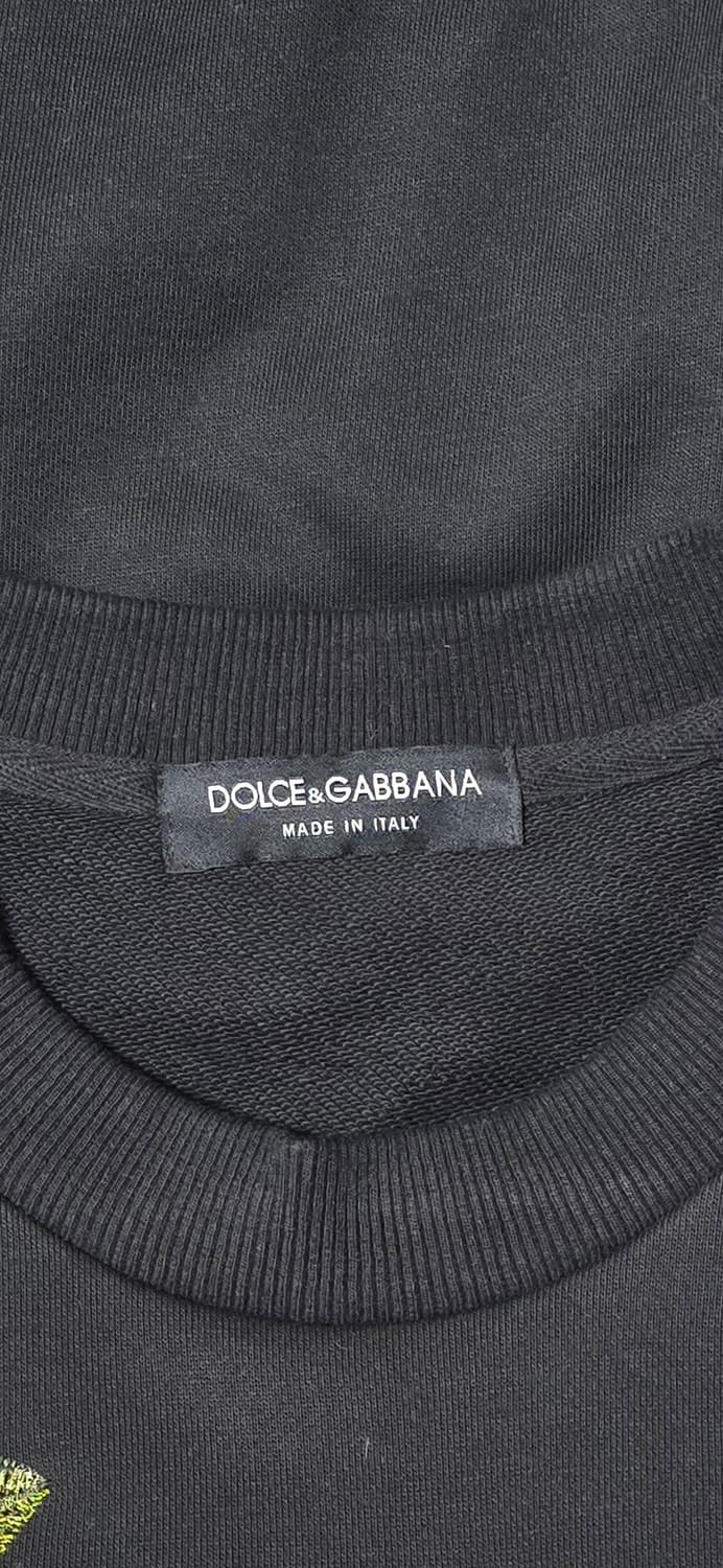 돌체앤가바나 made in Italy 공작새 자수 맨투맨 블랙 100 상품이미지3
