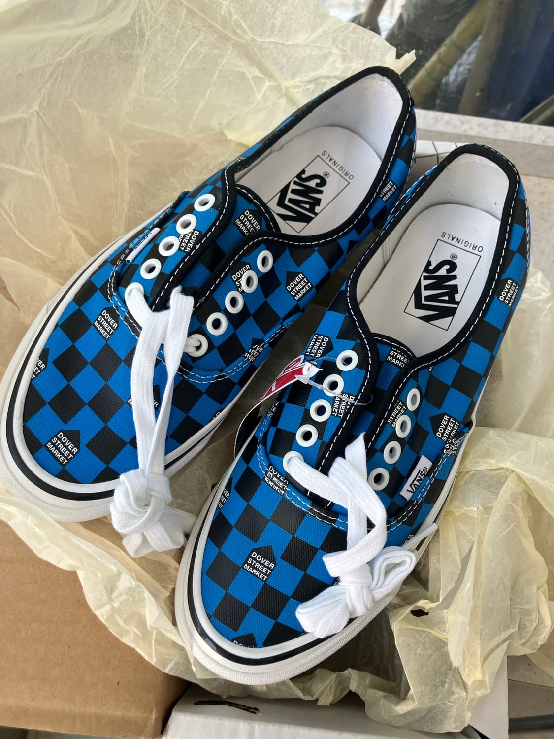 [새상품] 반스 x 도버스트리트마켓 볼트 체커보드 블루 신발 260 상품이미지1