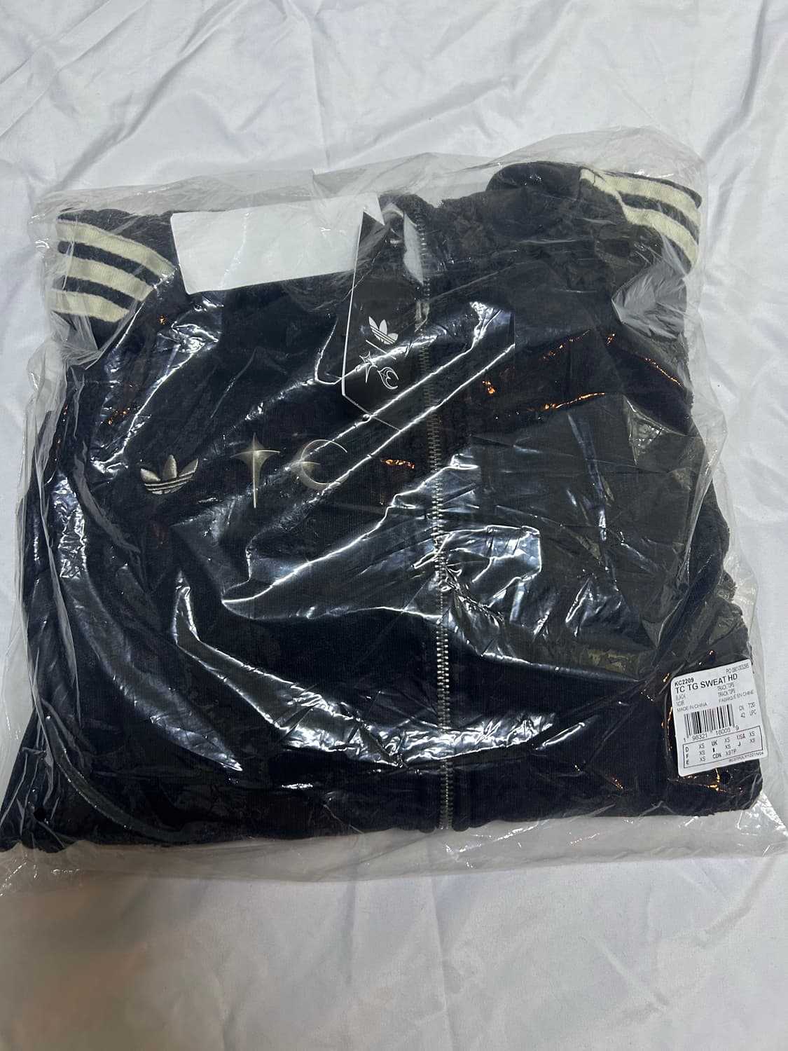 (XS) 아디다스 떠그 클럽 팀가이스트 후드 집업 블랙 상품이미지1