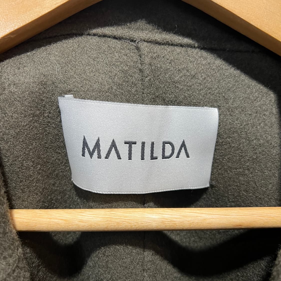 MATILDA 울 더블 코트 카키 상품이미지3