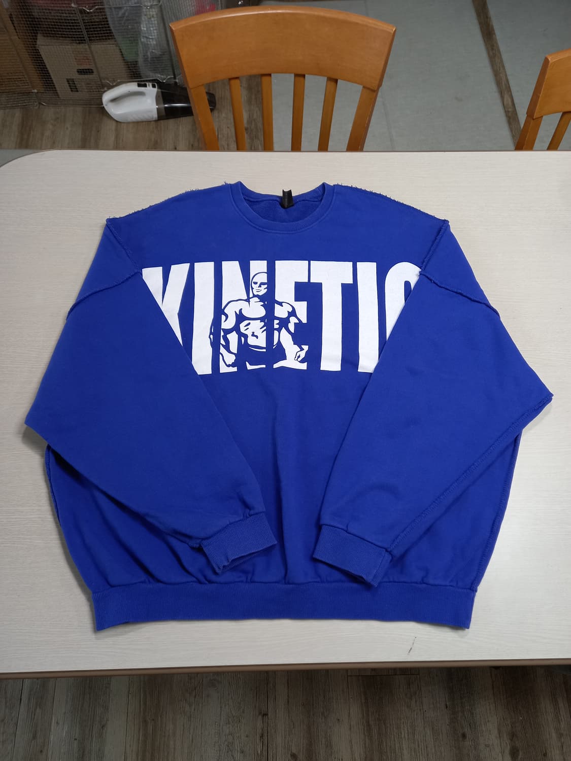 L-XL KINETIC PEOPLE 맨투맨 블루 XL-460 상품이미지3