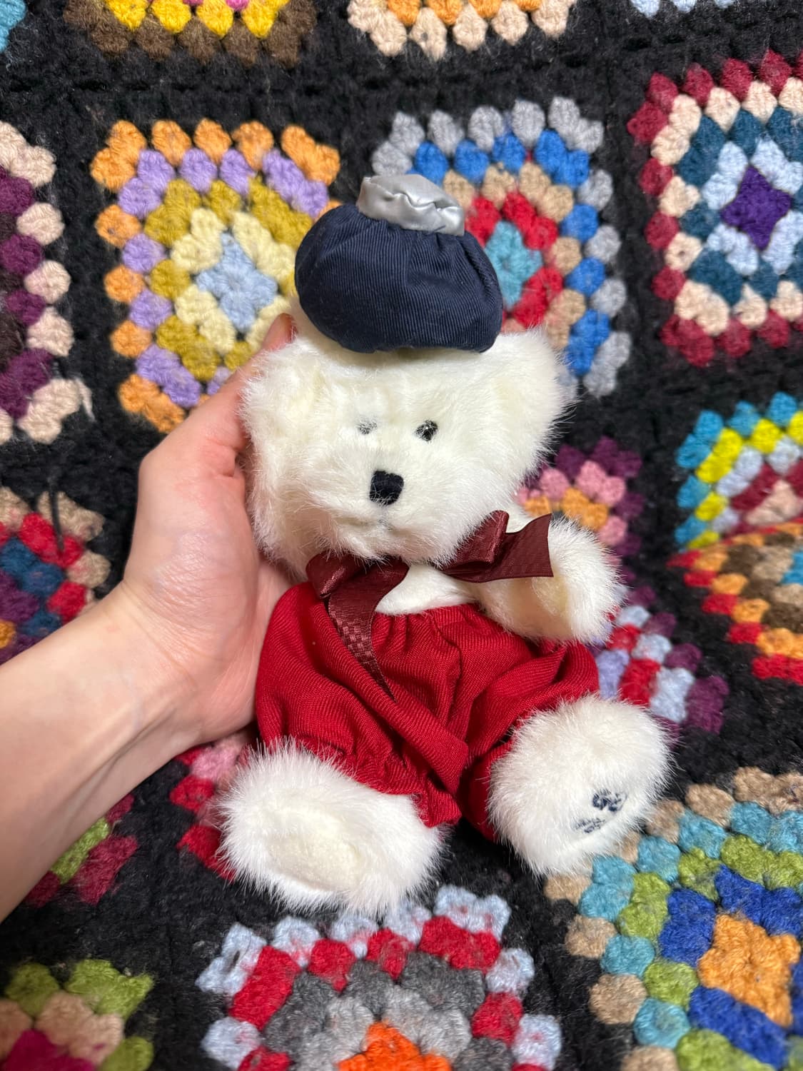 보이즈베어 열 나는 흰색 곰인형 빨간색 바지 & 모자  상품이미지2