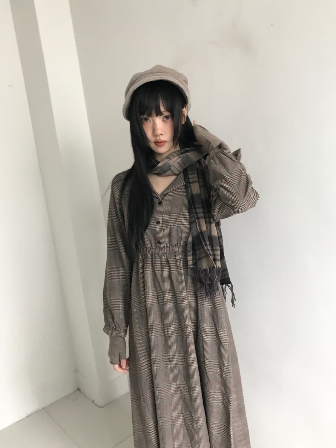 Wool Creambeige Beret 상품이미지4