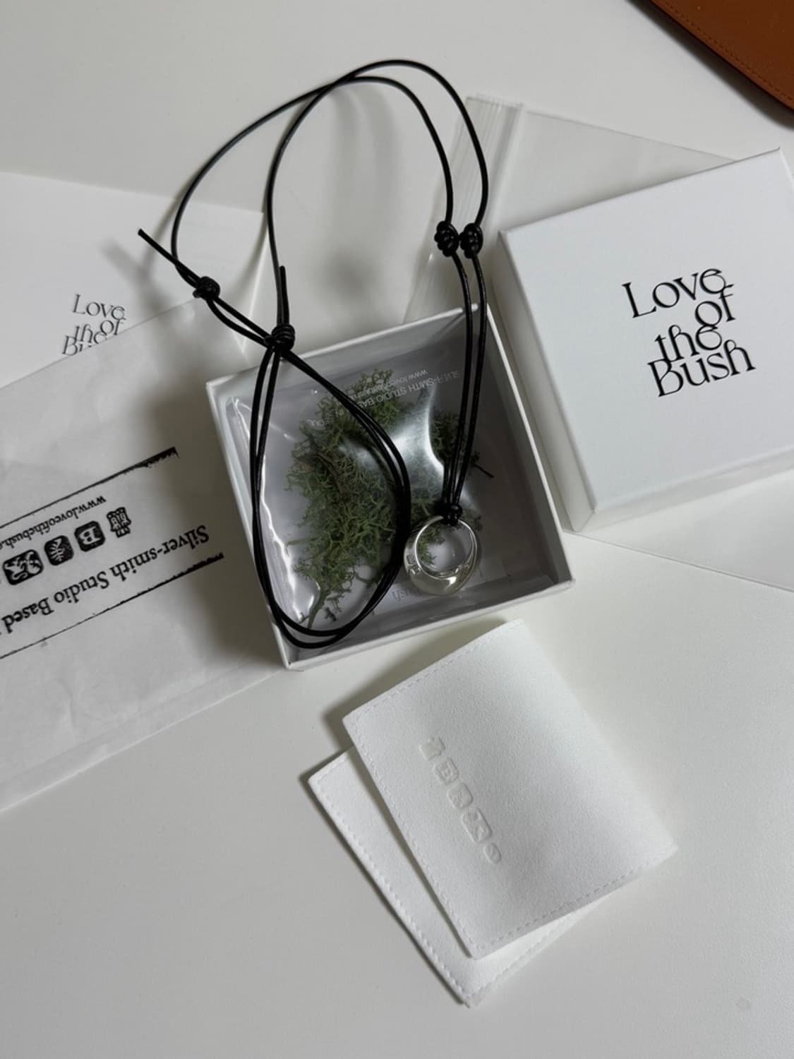 loveofthebush 럽오브더부쉬 ora leather 실버 목걸이 상품이미지4