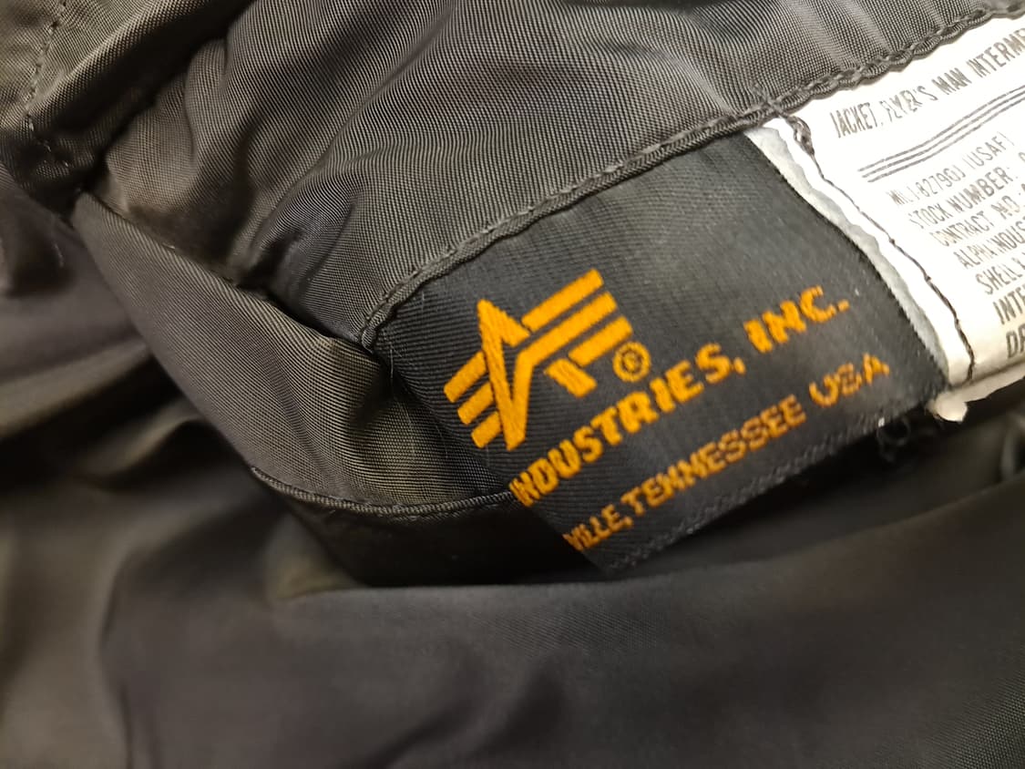 오리지날 90's 미국제조 민수용 알파사 MA-1 항공점퍼 상품이미지3