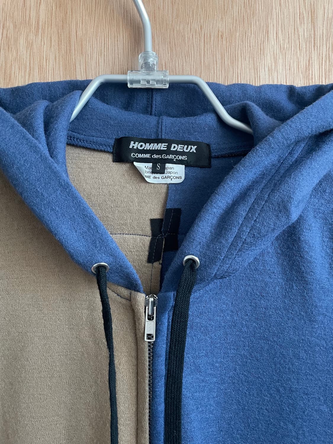 꼼데가르송 옴므 두 바이컬러 후드집업 상품이미지3