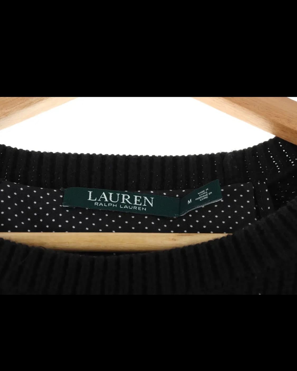 랄프로렌 땡땡이 레이어드 니트 M 상품이미지4