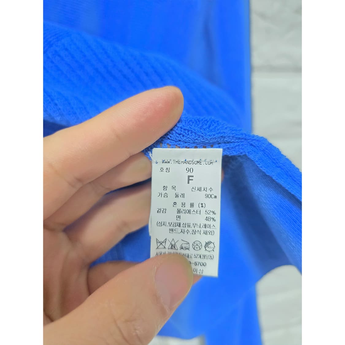 23s 한섬 시스템 블루 하프 집업 후드 티 Free 상품이미지3