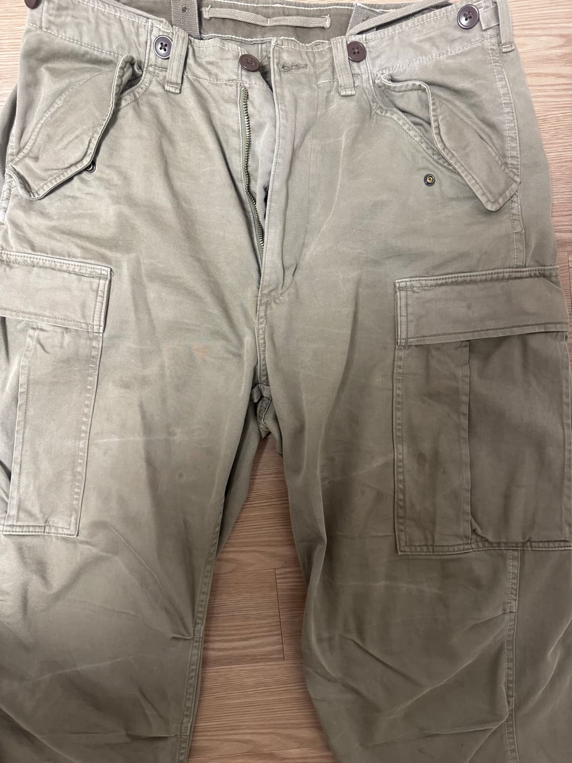 폴로 립스탑 카고 33-32 카키 팬츠 팝니다 상품이미지3