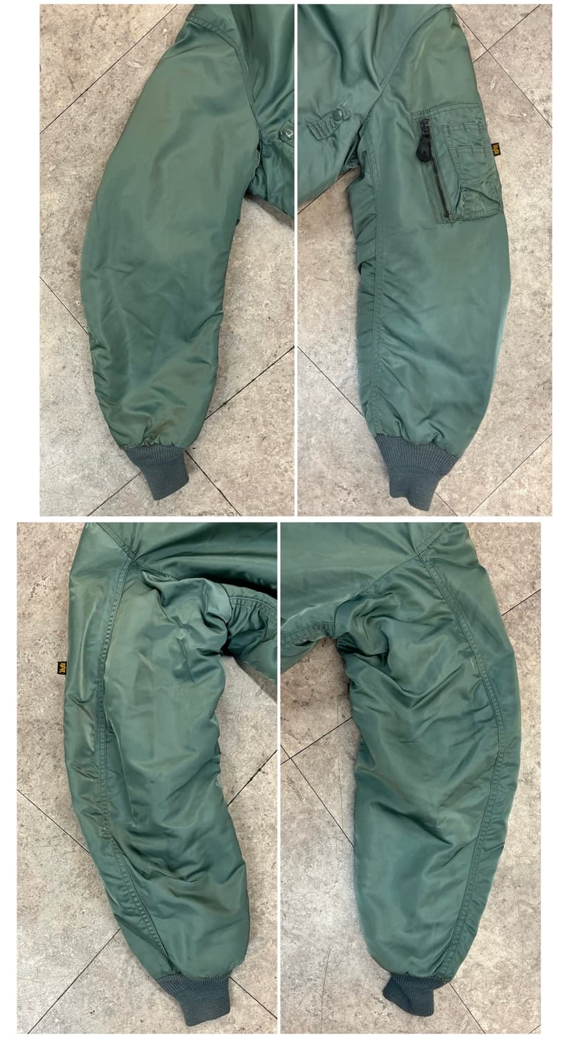 알파인더스트리 B—15D 플라이트 자켓 카키 M #csz3821 상품이미지8