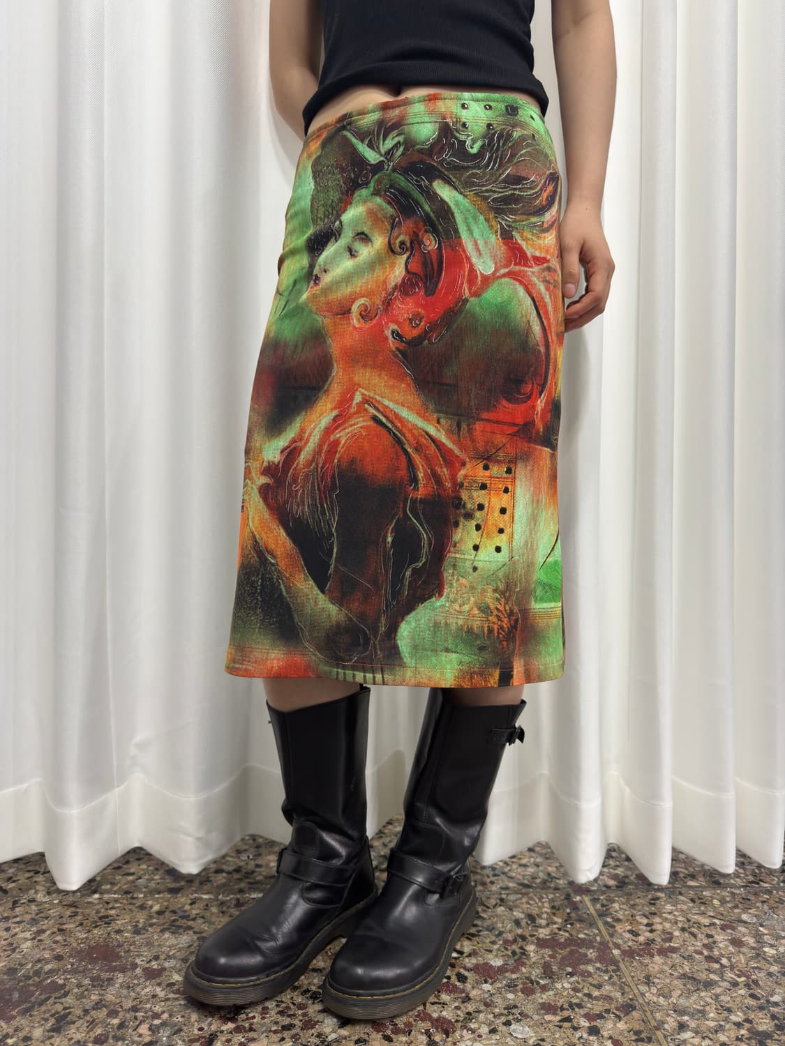 printing midi skirt 상품이미지4