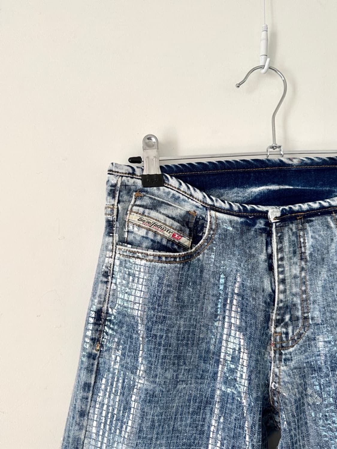 DIESEL rework cybertic pvc denim pants 상품이미지3