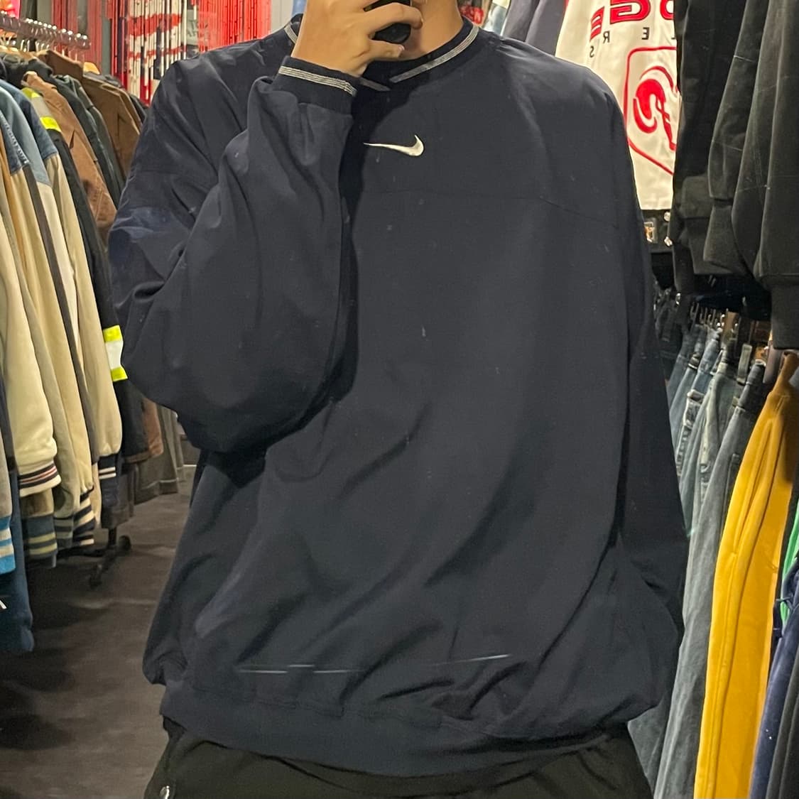 [IM] NIKE 나이키 네이비 미드스우시 웜업 상품이미지3