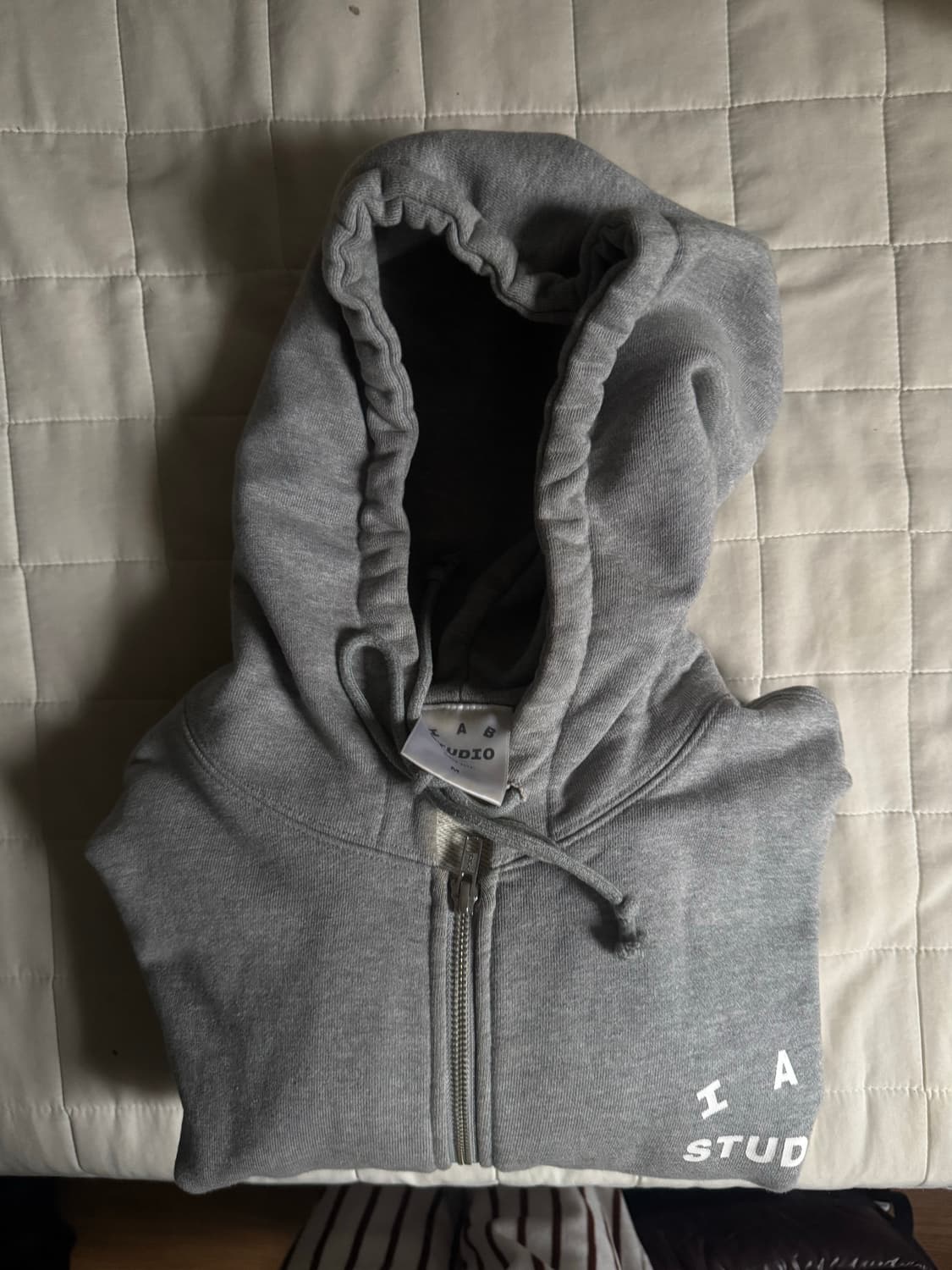 아이앱 스튜디오 후드 집업 그레이 22FW 상품이미지2