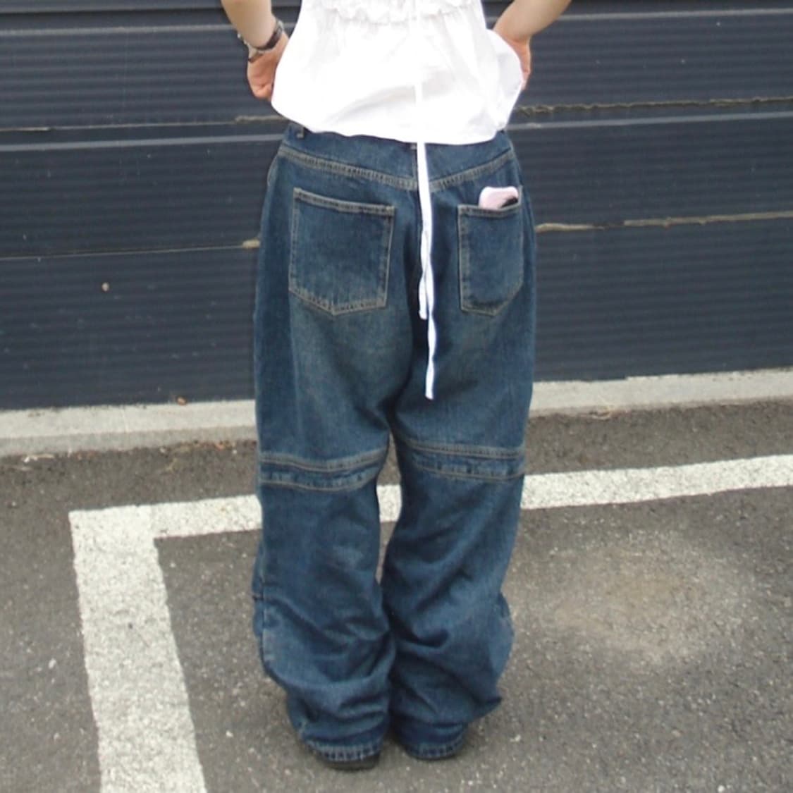 아워캐비넷 incision denim pants 절개 데님 팬츠 상품이미지4