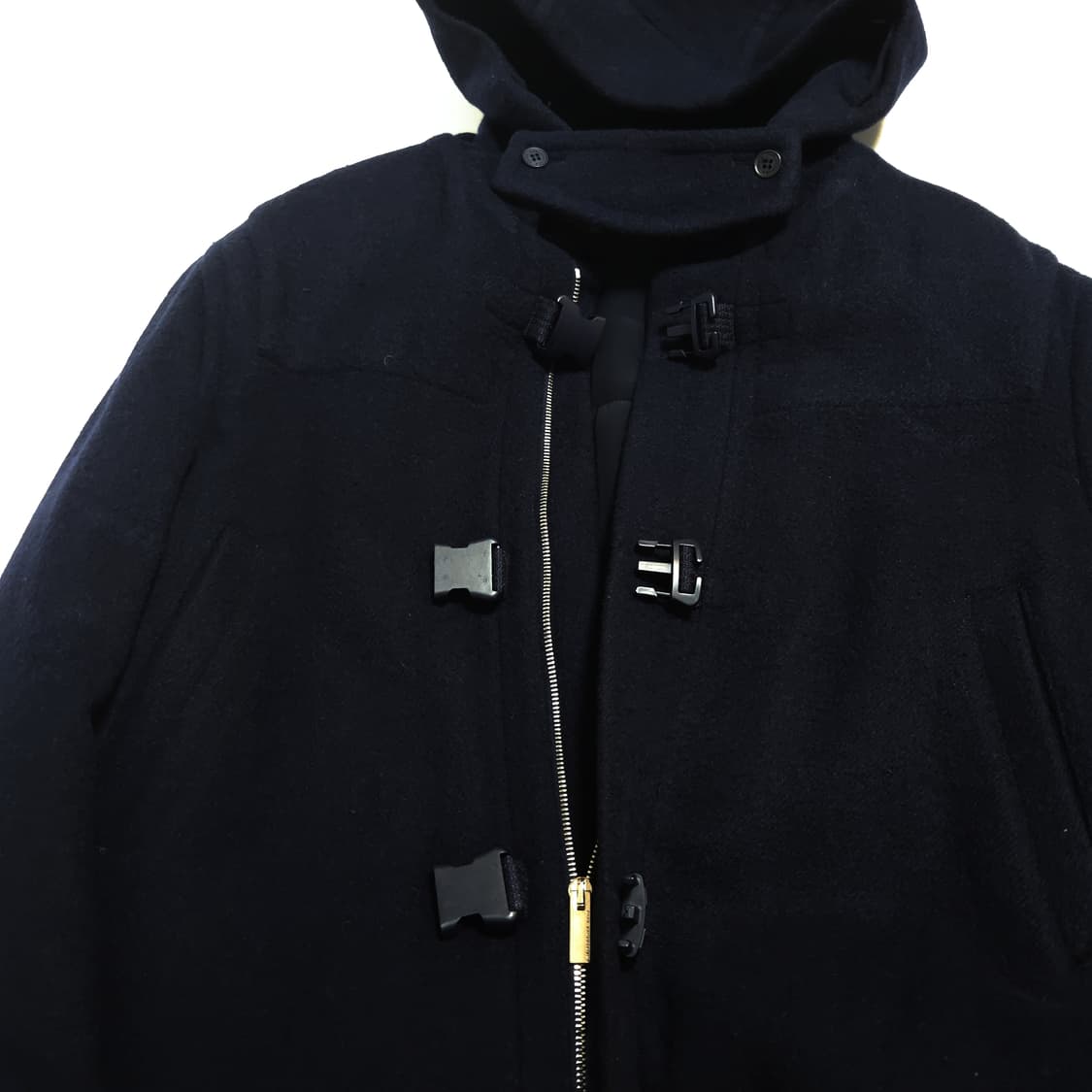 크리스토퍼 케인 패디드 버클 더플 코트 네이비 상품이미지6