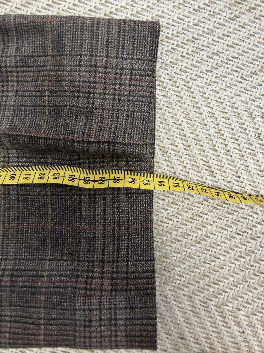 정품) 럭키슈에뜨 체크무늬 모재질 슬랙스 바지 36(28) 상품이미지7