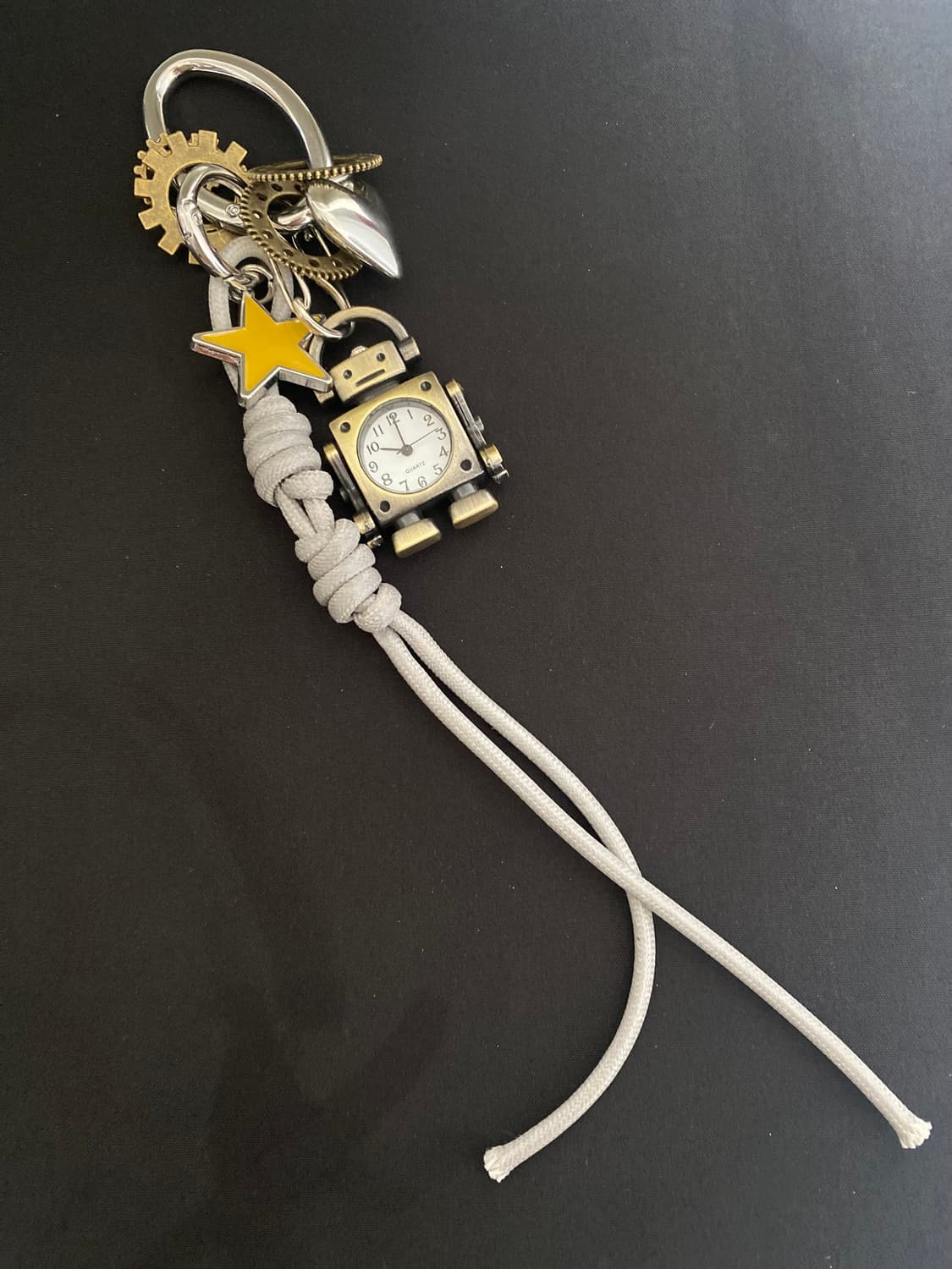 하트&스타 빈티지 로봇 시계 키링 상품이미지2