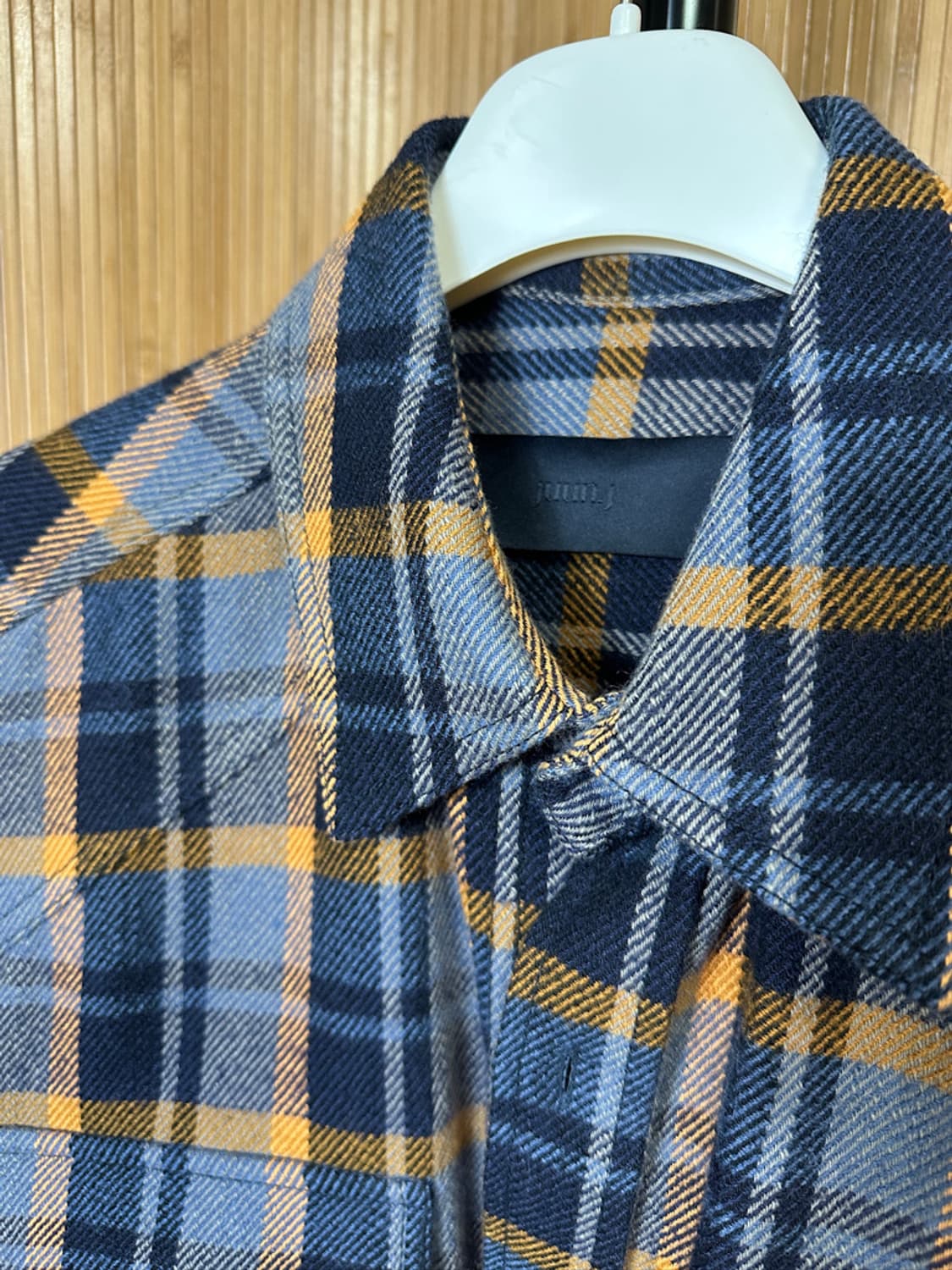 준지 울 블렌디드 체크 셔츠 상품이미지3