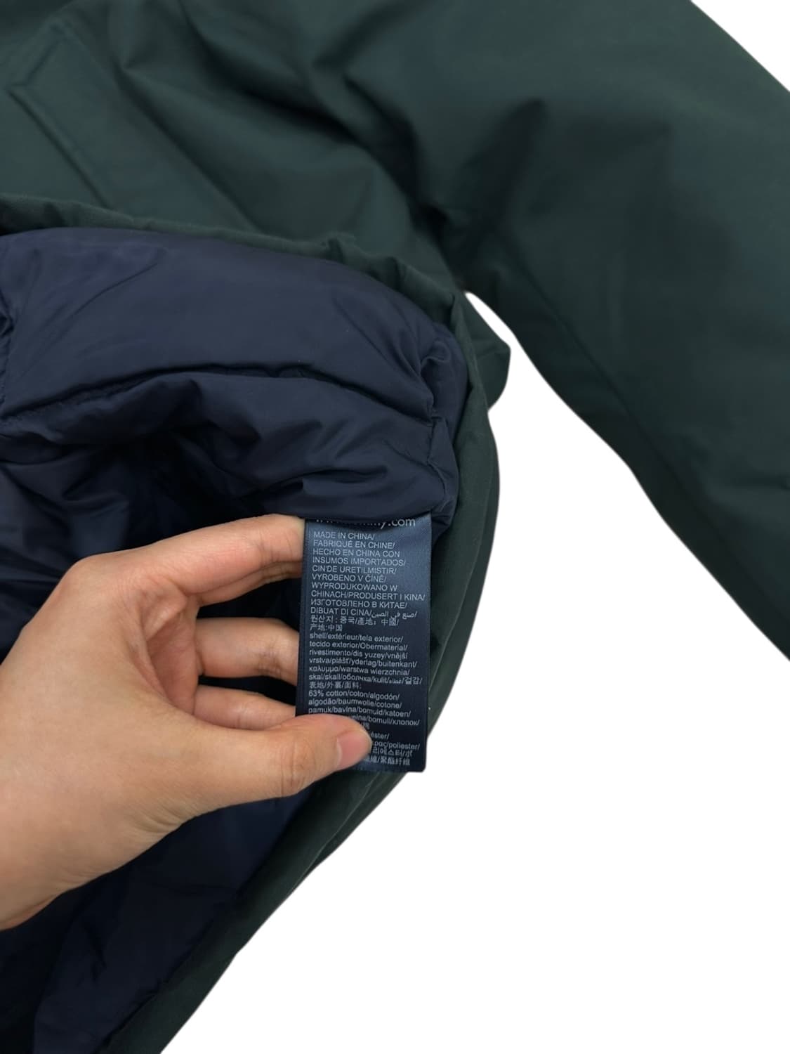 타미힐피거 구스다운 패딩 그린 (M~L) 상품이미지7