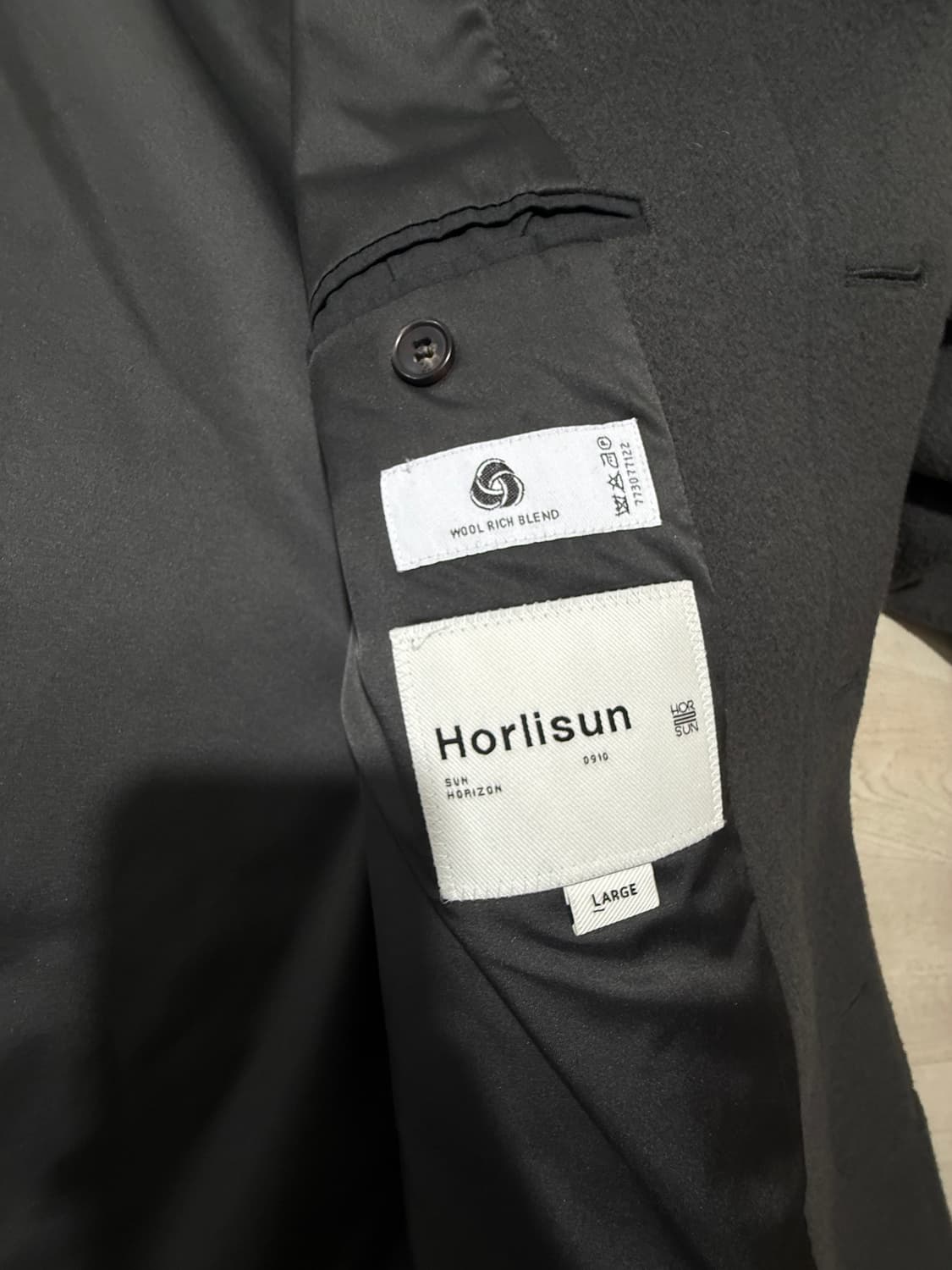 [L]홀리선 후드 코트 차콜 그레이 상품이미지4