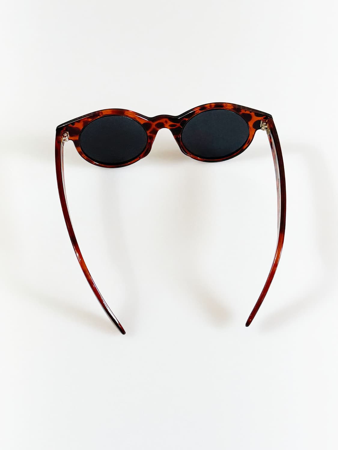 90s 토터스쉘 볼드 라운드 뿔테 빈티지 선글라스 상품이미지5