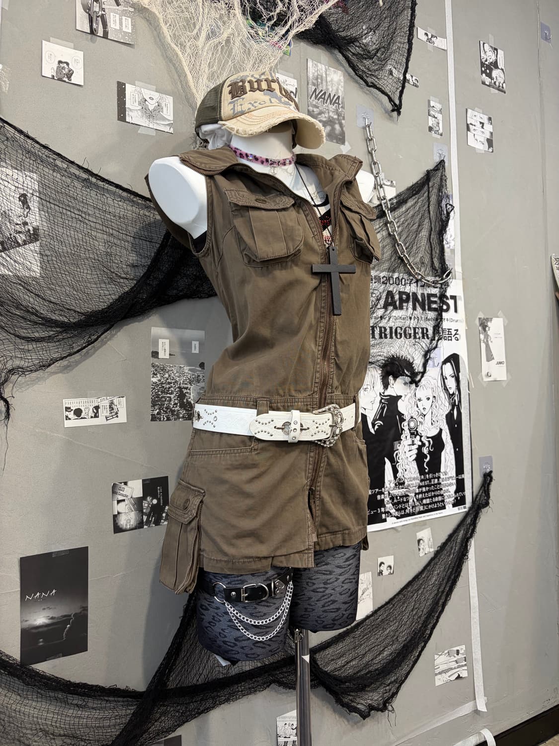 Grunge Gothic pocket detail 2wayonepiece 상품이미지9