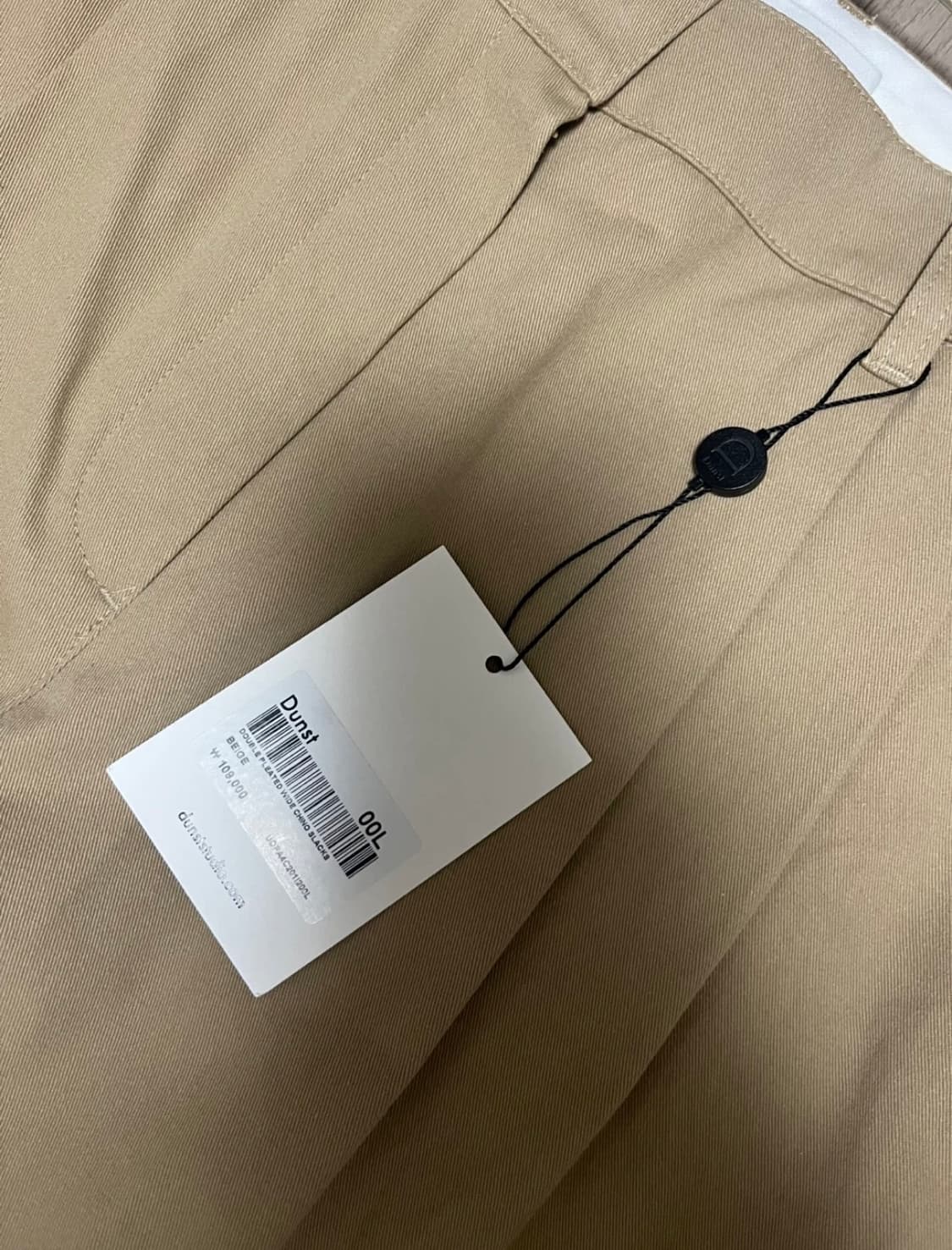 (새상품) 던스트 와이드 치노 슬랙스 베이지 00L  상품이미지2