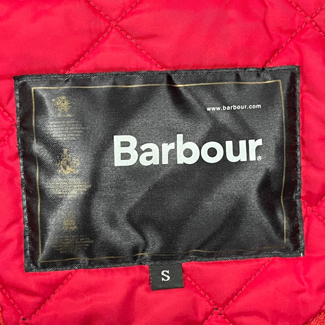 [정품/S] 바버 블랙 퀼팅 자켓 b16 상품이미지5