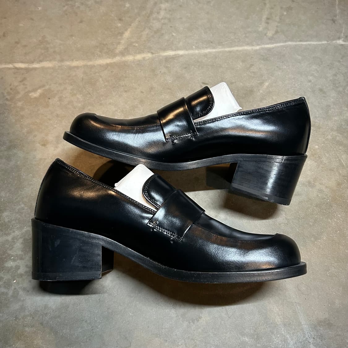 250) 아모멘토 라운드 페니 로퍼 슈즈 블랙 상품이미지3