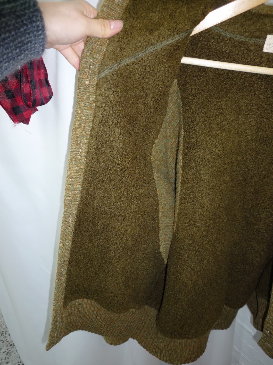 olive cozy knit cardigan 상품이미지7