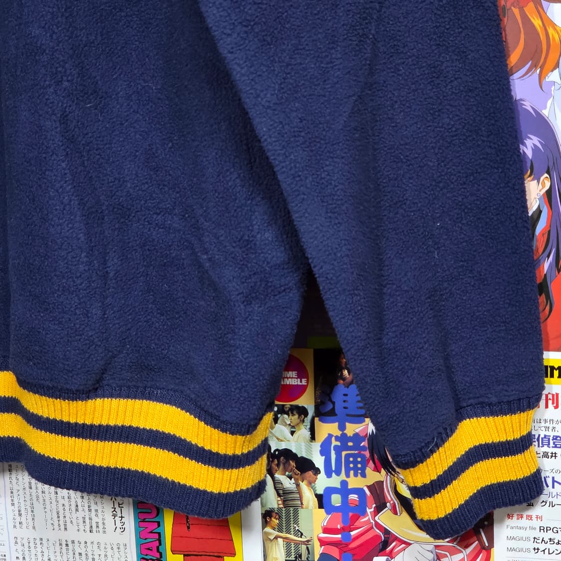 JPN 컨버스 네이비 후리스 후드집업 상품이미지7