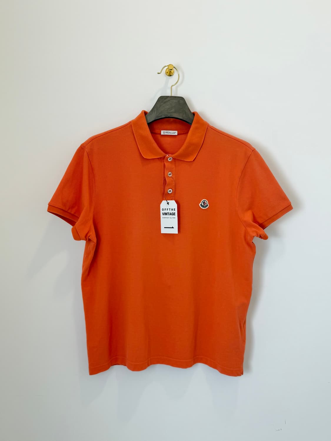 몽클레어 카라 반팔티 오렌지 상품이미지1