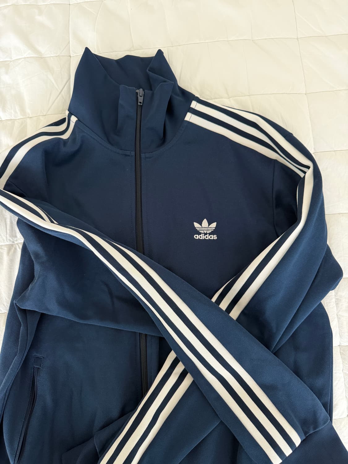 아디다스 져지 집업 네이비 상품이미지3