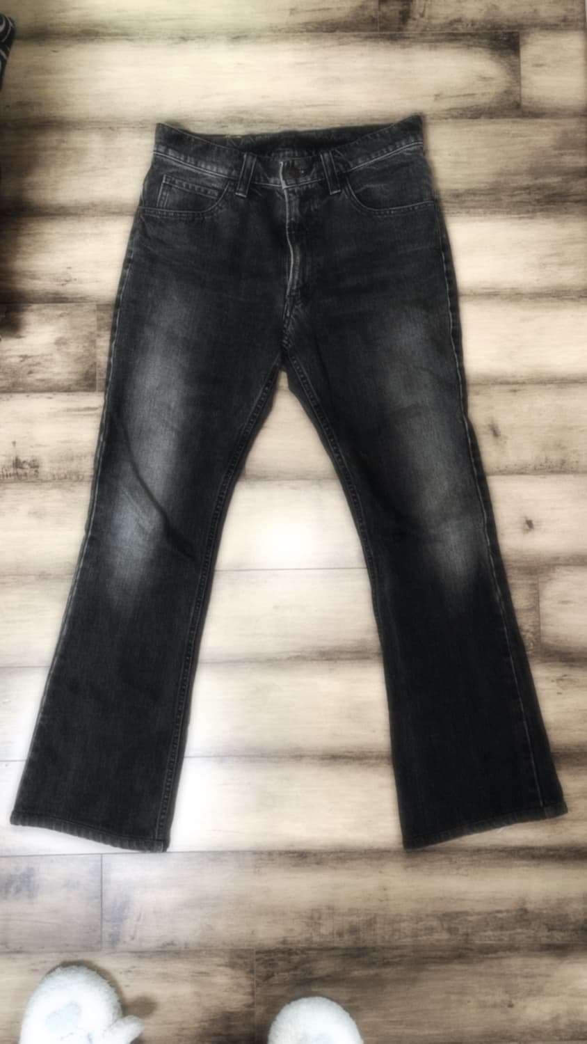 블랙 워싱 HRM 헐리우드 랜치 마켓 빈티지 세미 부츠컷 진 상품이미지1