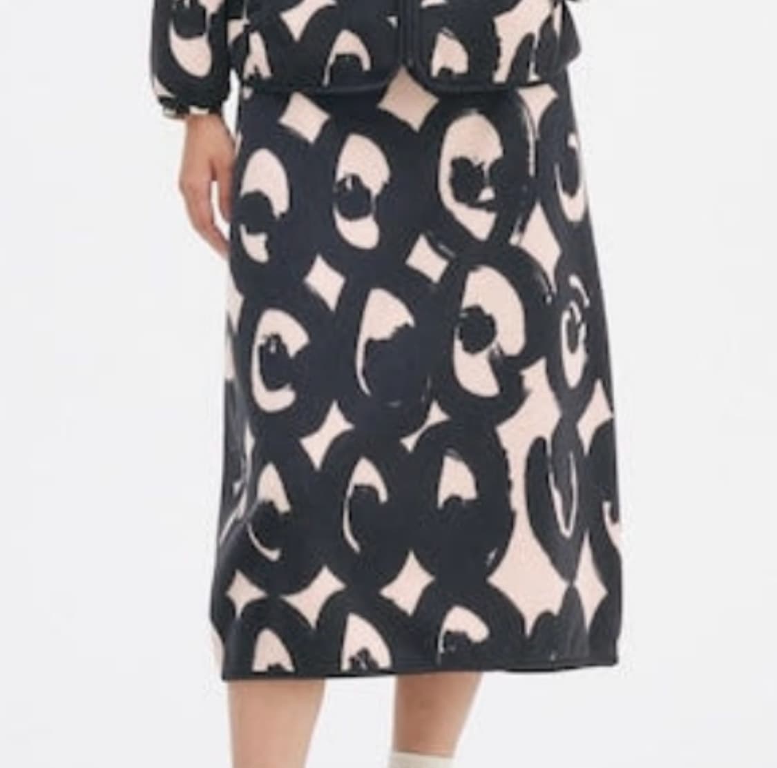 유니클로 마리메꼬 콜라보 플리스 스커트S 상품이미지1